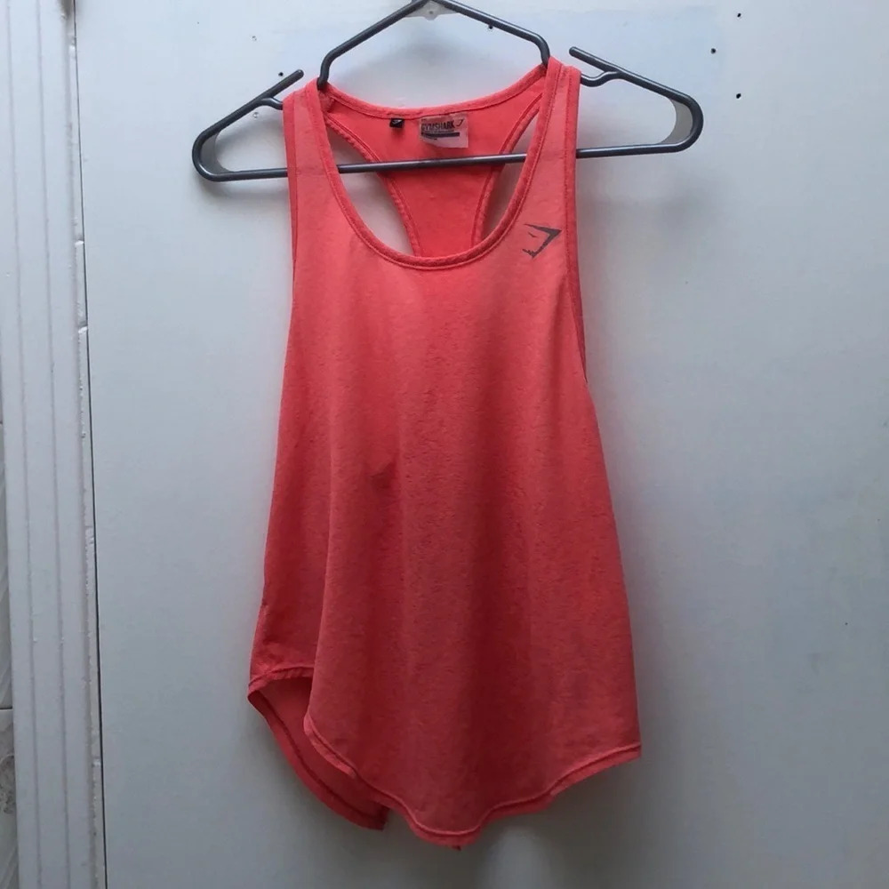 Gymshark Aura Vest  Peach Coral Racerback Tank women size S